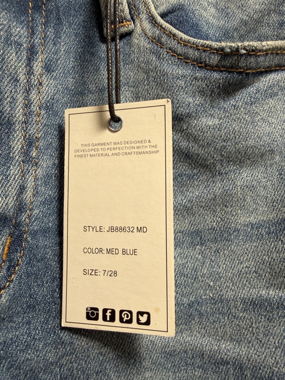 Judy Blues new with tags size 7/28 mid rise bootcut - Picture 2 of 4